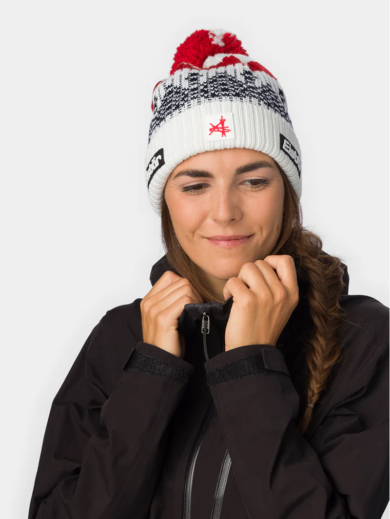 Eisbar Norrak Ski Austria Pompon Hat in white-2