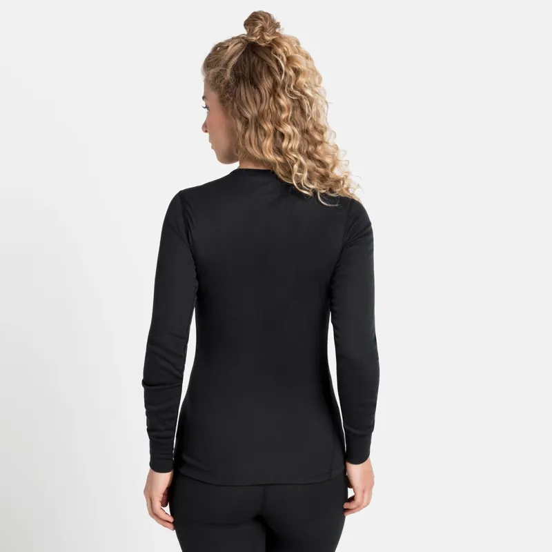 Odlo Active Warm Eco Base Layer Top Womens in Black-2