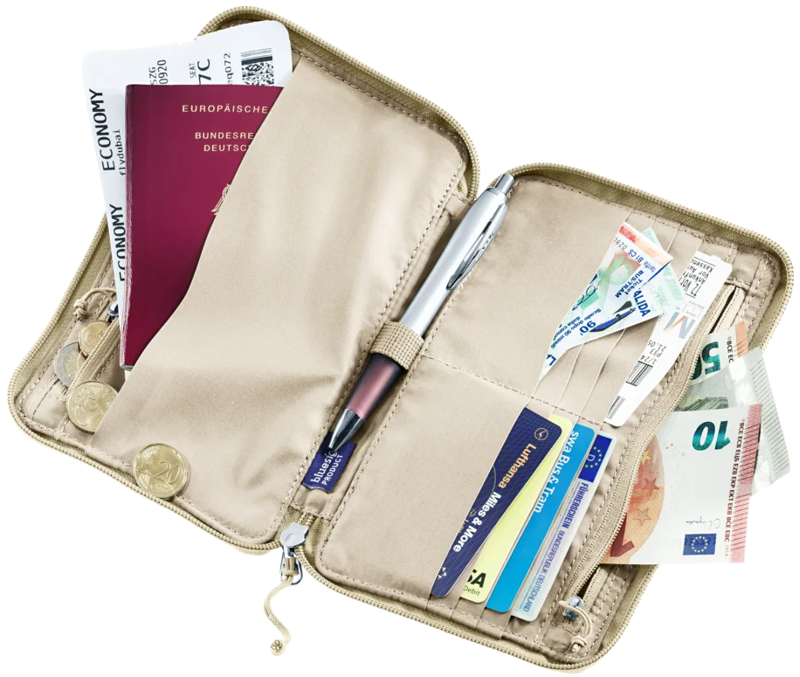 Deuter Travel Wallet in Desert-1