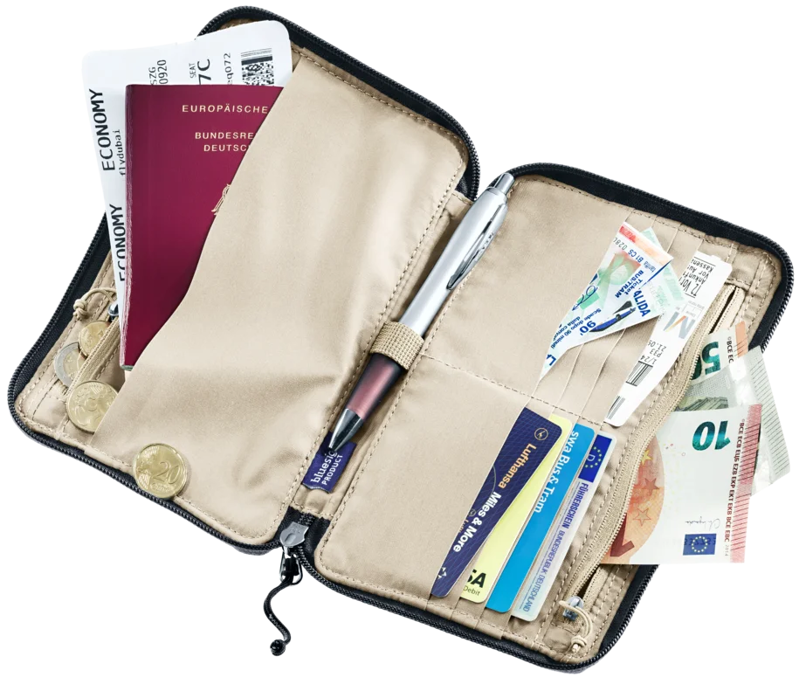 Deuter Travel Wallet in Black-1