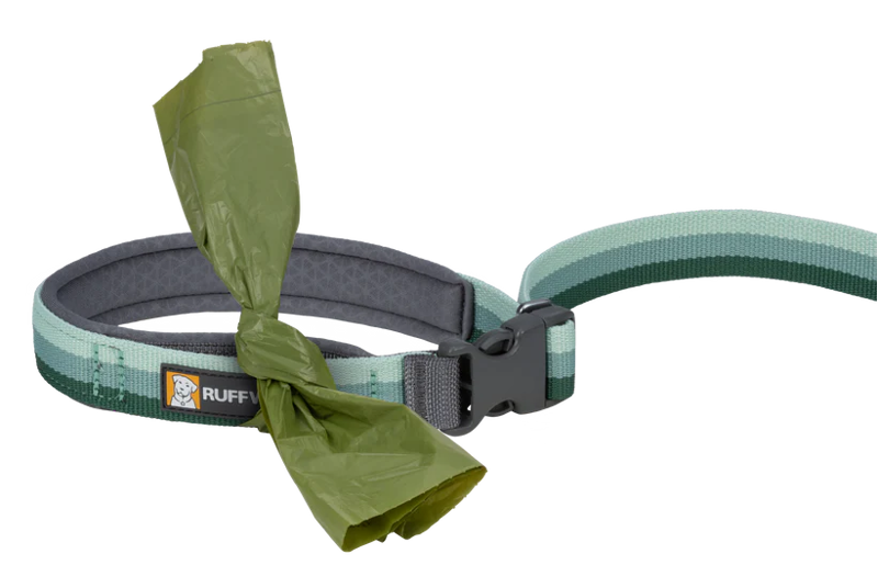 Ruffwear Roamer Bungee Dog Leash in River Rock Green-2