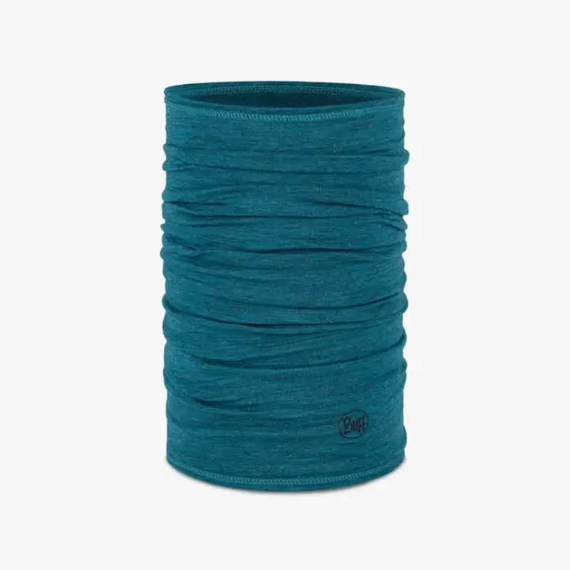 Buff Lightweight Merino Neck Tube in Solid Teal