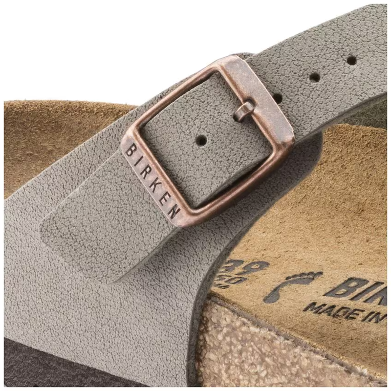 Birkenstock Gizeh Birko-Flor Nubuck in Stone-7