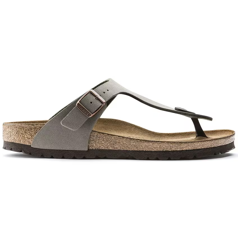 Birkenstock Gizeh Birko-Flor Nubuck in Stone-6