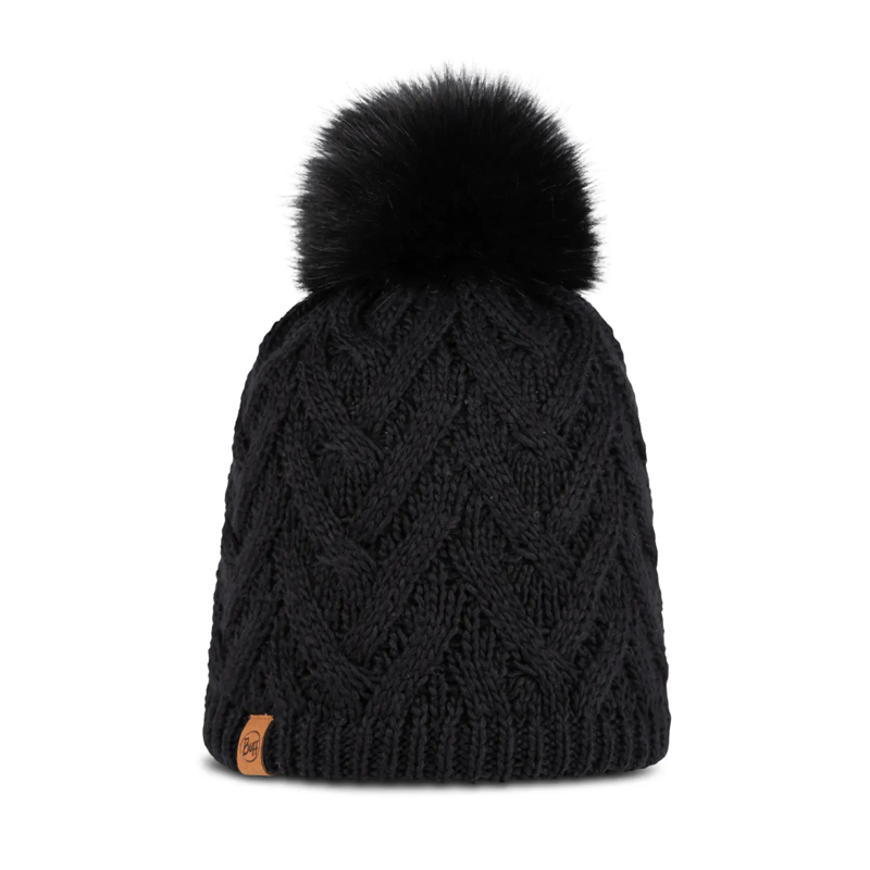 Buff Caryn Knitted and Fleece Band Beanie in Black 