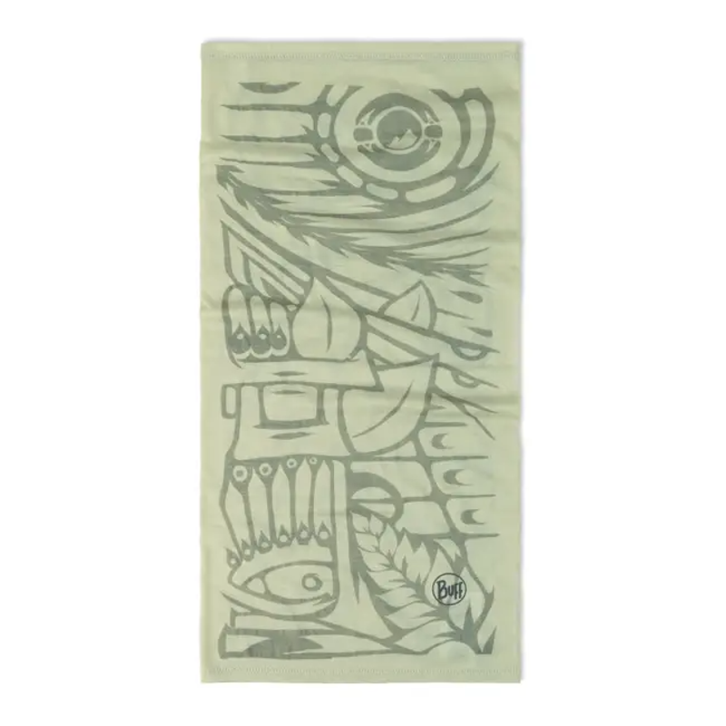 Buff Lightweight Merino Neck Tube in Cozumel Pistachio -2