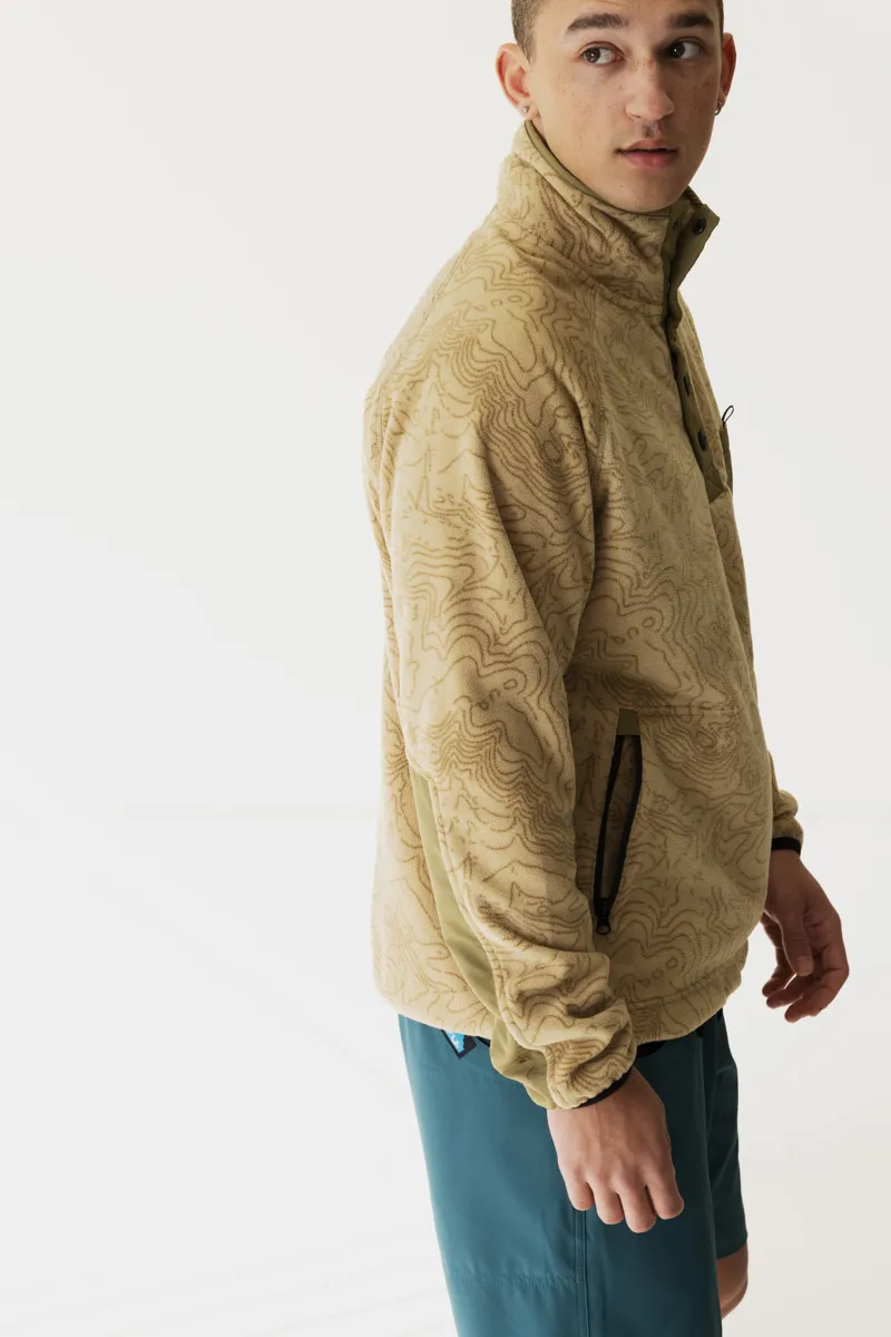 Kavu Teannaway Fleece Mens in Terrain Topo-6