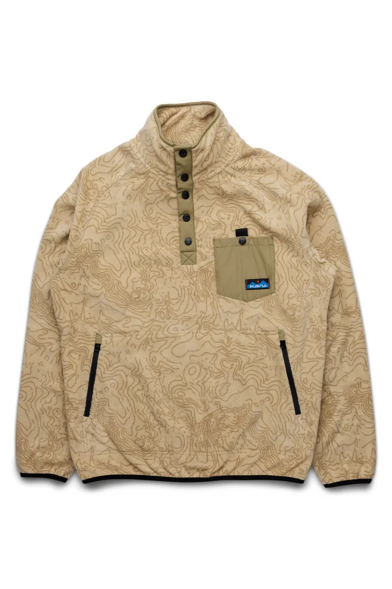 Kavu Teannaway Fleece Mens in Terrain Topo-1