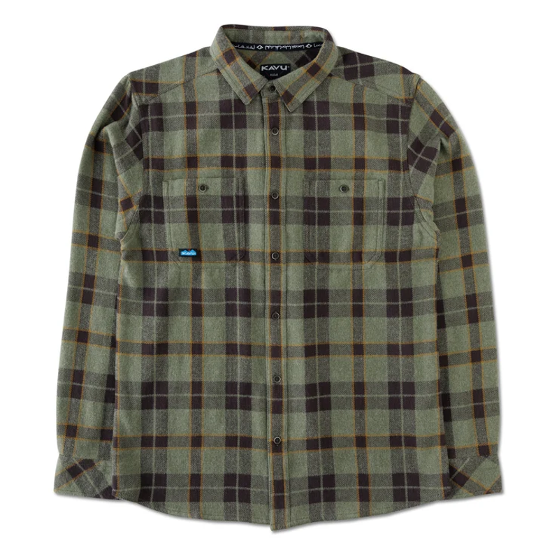 Kavu Big Joe Shirt Mens in Green Ravine