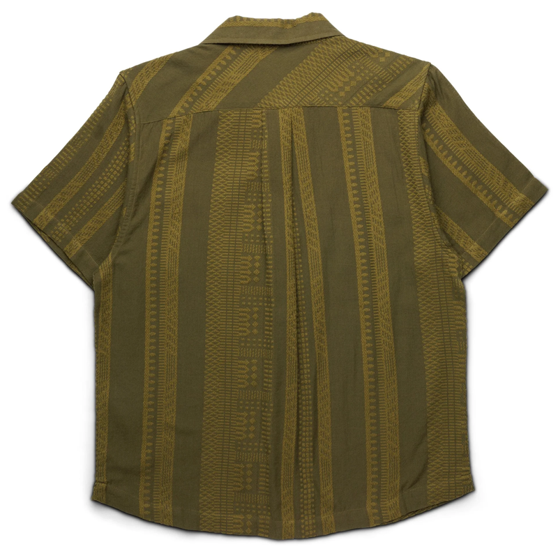 Kavu Castaway Shirt Mens in Kelp Dobby-1