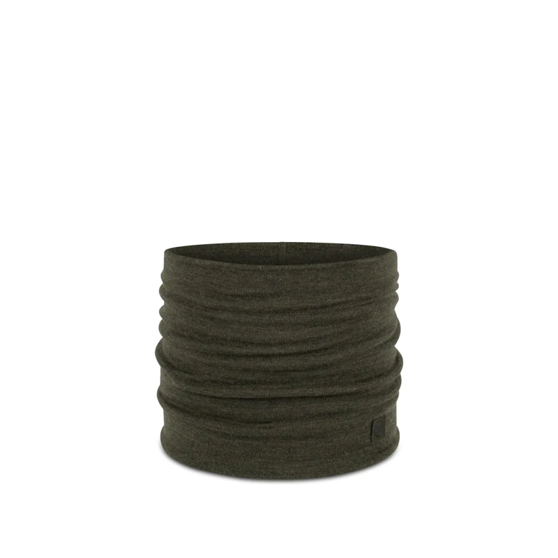 Buff Heavyweight Merino Neck Warmer in Solid Bark
