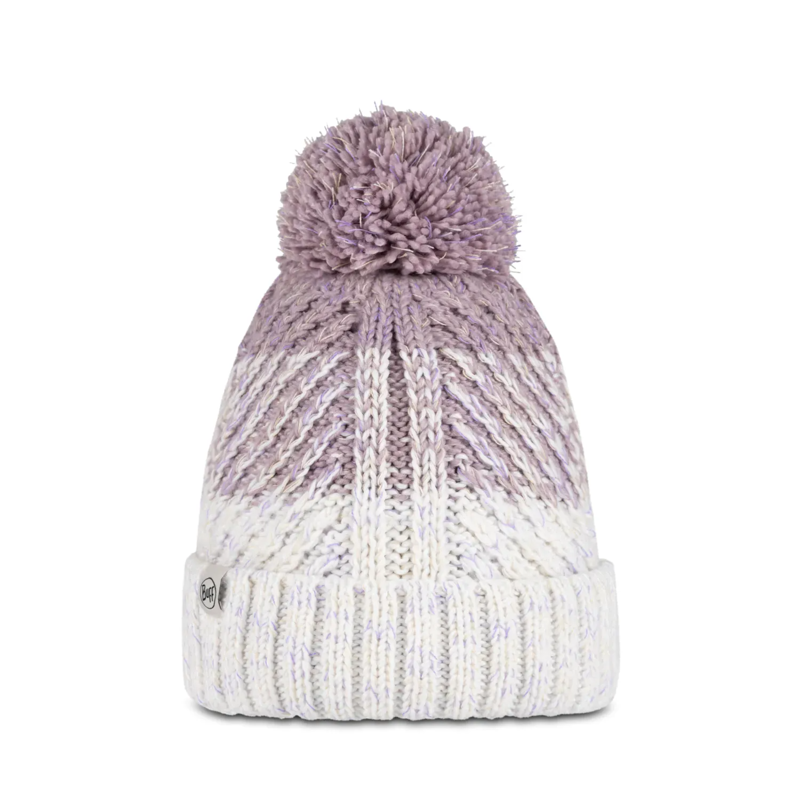 Buff Akna Knitted and Fleece Band Beanie in Whisper