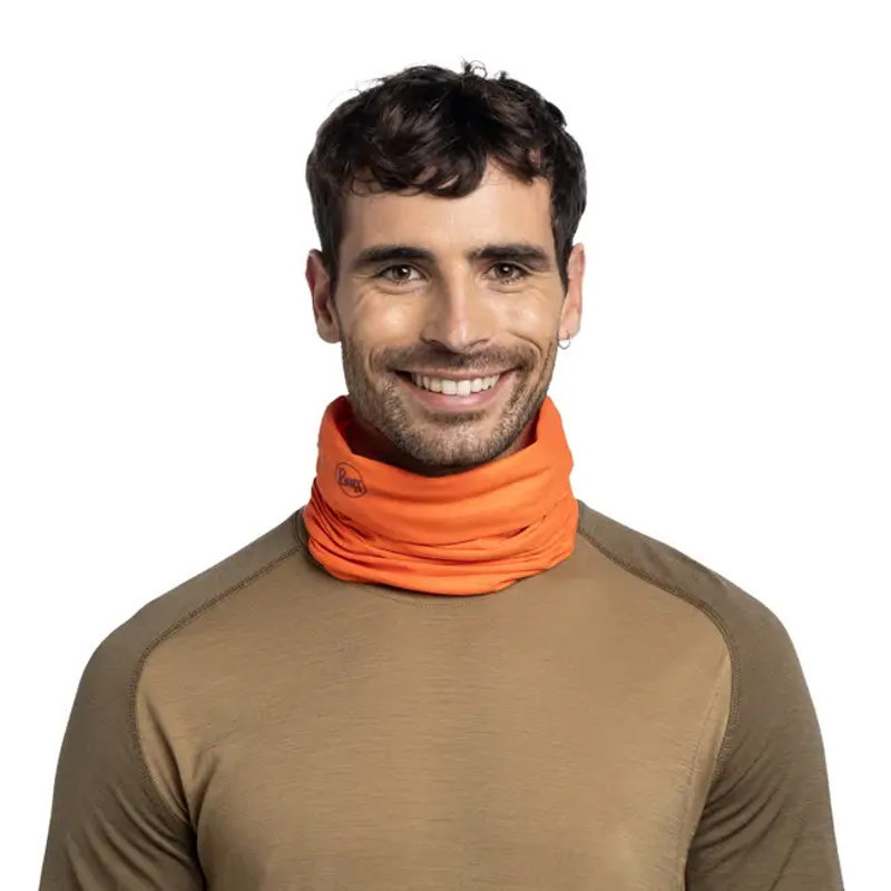 Buff Coolnet UV Neck Tube in Solid Poppy Red-2