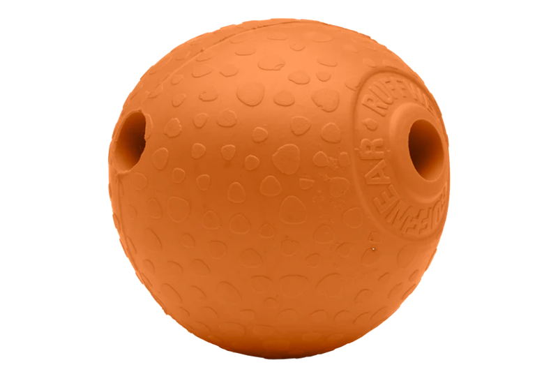 Ruffwear Huckama Rubber Dog Toy in Campfire Orange-1