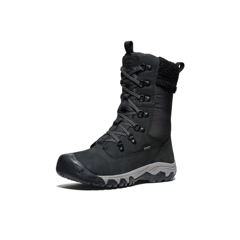 Keen Greta Tall WP Boot Womens in Black-2
