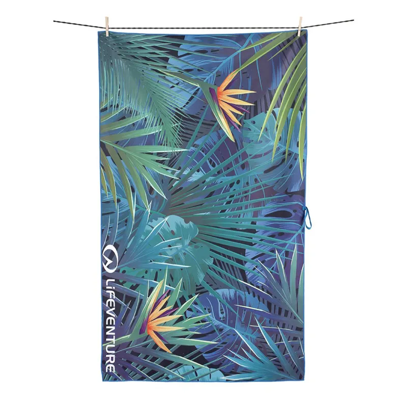 Lifeventure Tropical Print Trek Towel-1