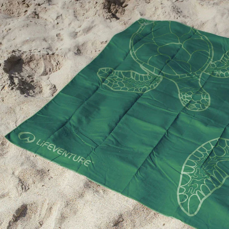 Lifeventure Recycled SoftFibre Trek Towel in Turtle Giant-1