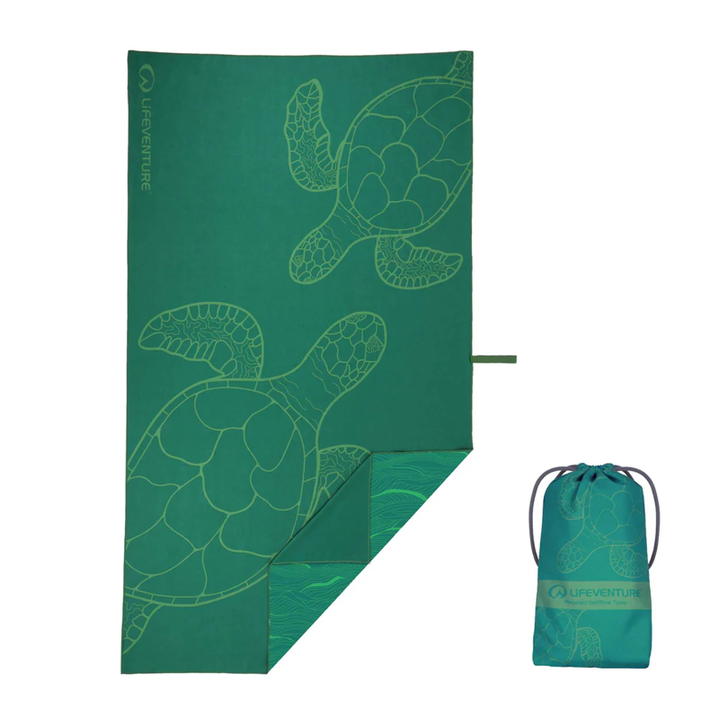 Lifeventure Recycled SoftFibre Trek Towel in Turtle Giant