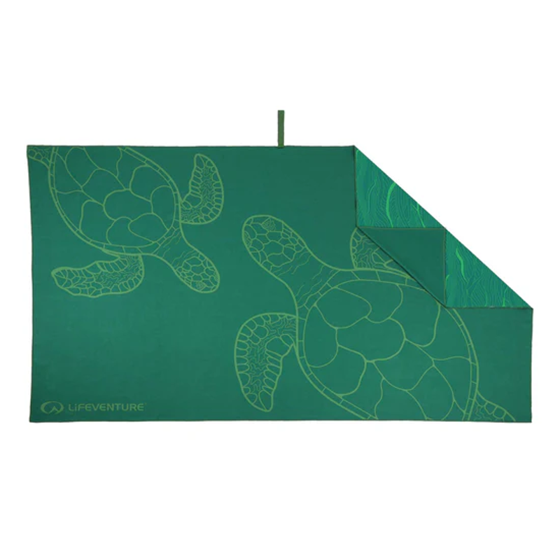 Lifeventure Recycled SoftFibre Trek Towel in Turtle Giant-2