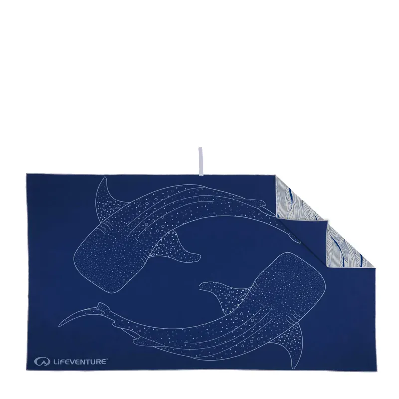 Lifeventure Recycled SoftFibre Giant Trek Towel  in Whale Shark