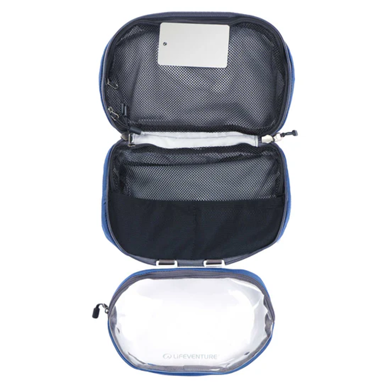 Lifeventure Folding Wash Bag in Blue-2