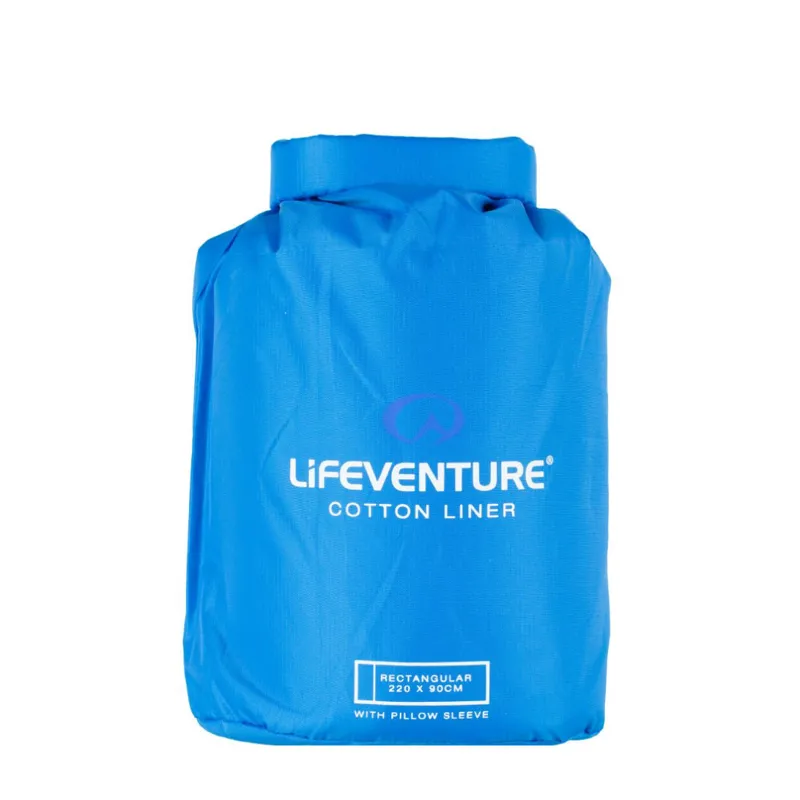 Lifeventure Cotton Liner Rectangular Blue-2