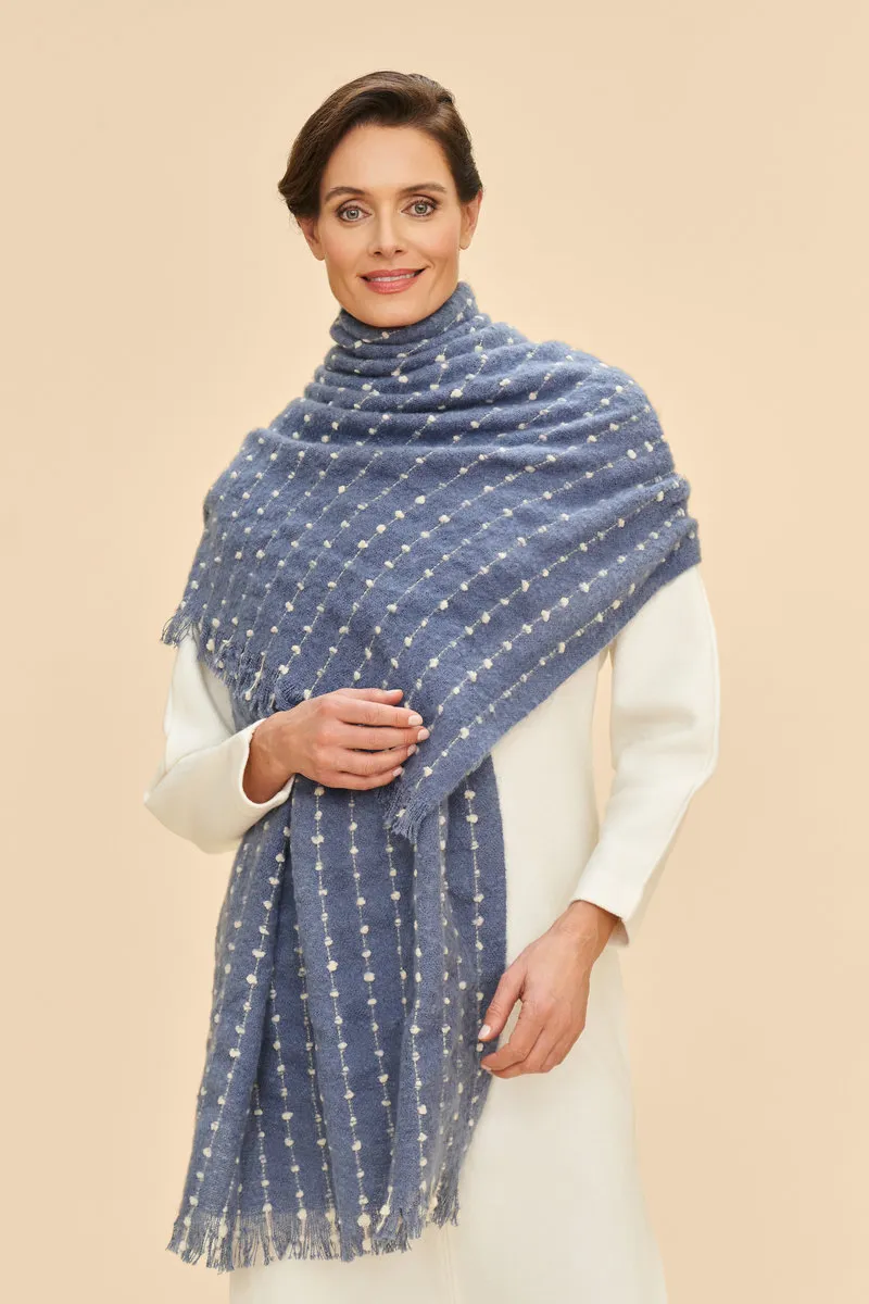 Powder Dakota Cosy Scarf in Denim