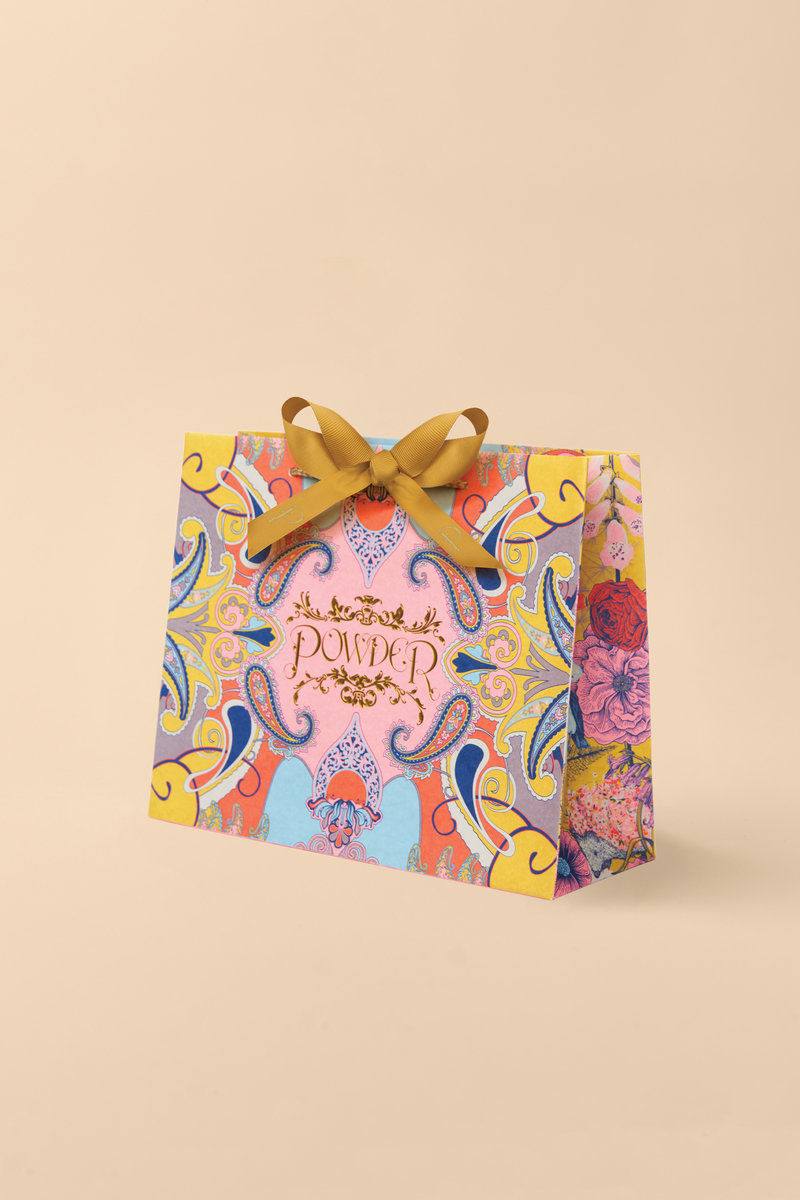 Powder Dakota Cosy Scarf in Denim-2