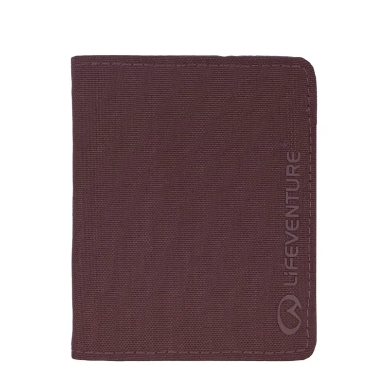 Lifeventure RFID Recycled Wallet in Plum