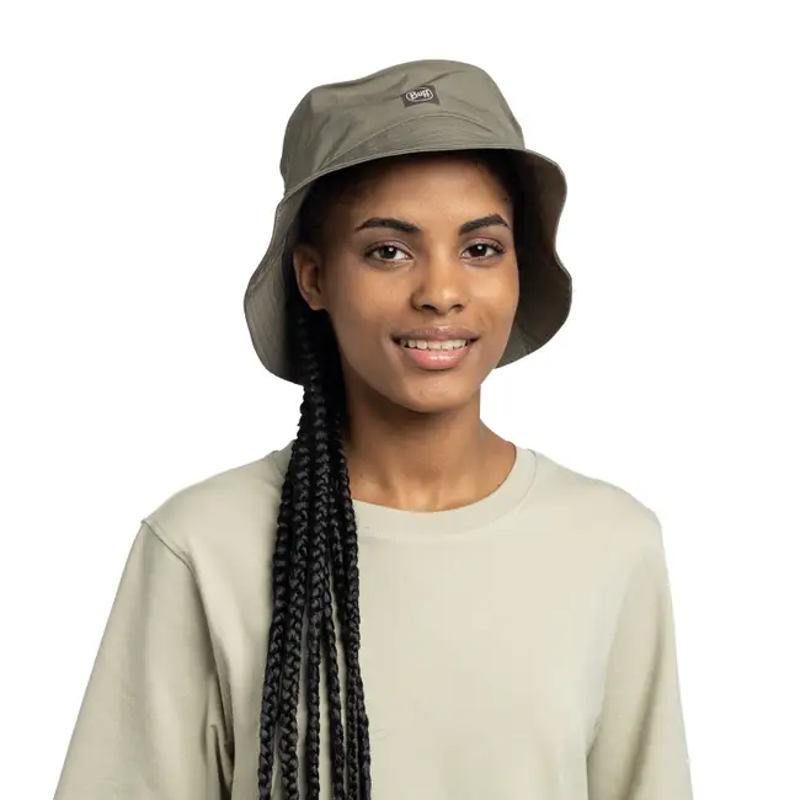 Buff Adventure Bucket Hat in Solid Tundra Khaki-3