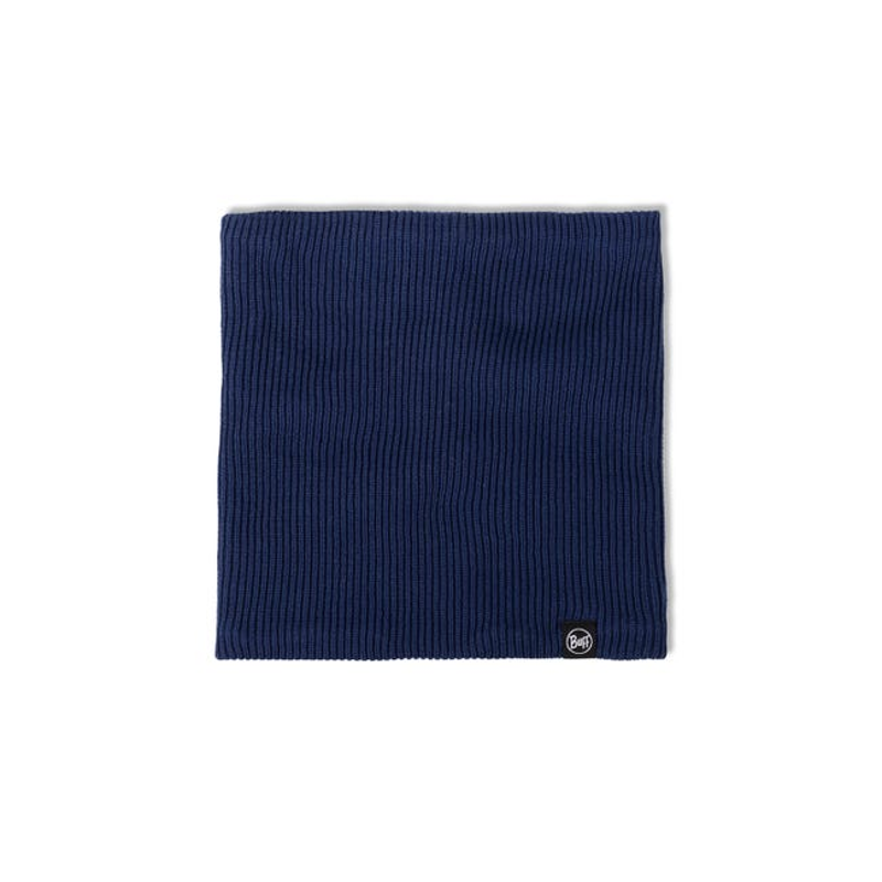 Buff Renvi Knitted and Fleece Neckwarmer in Midnight-1