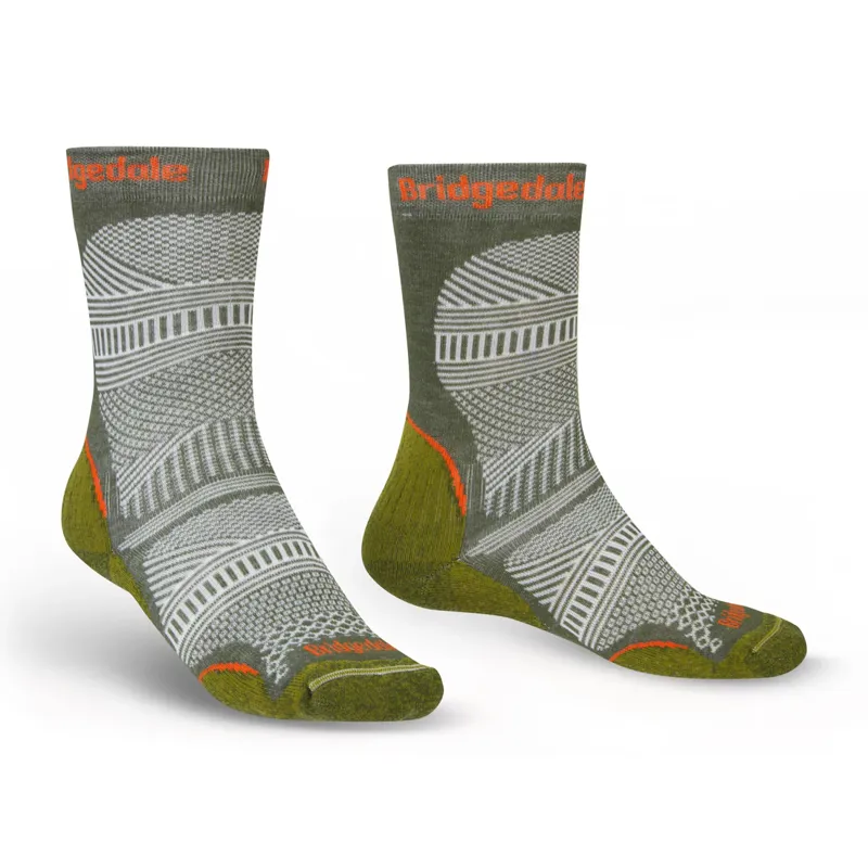 Bridgedale Ultralight T2 Coolmax Performance Boot Socks in Green