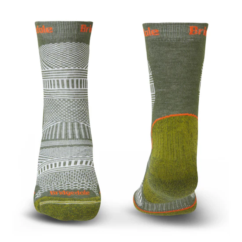 Bridgedale Ultralight T2 Coolmax Performance Boot Socks in Green-1