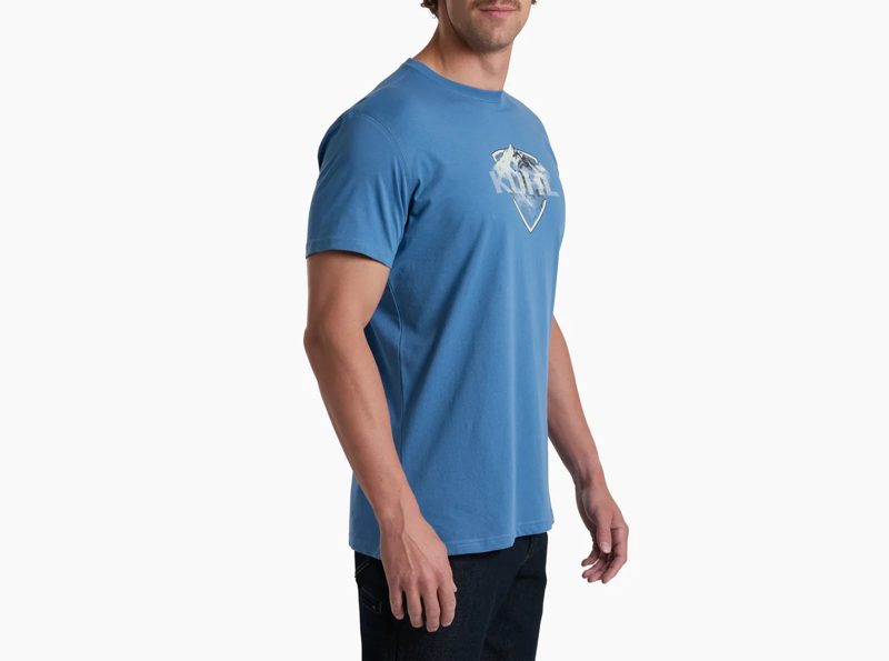 Kuhl Born in the Mountains T-Shirt Mens in River Blue-2