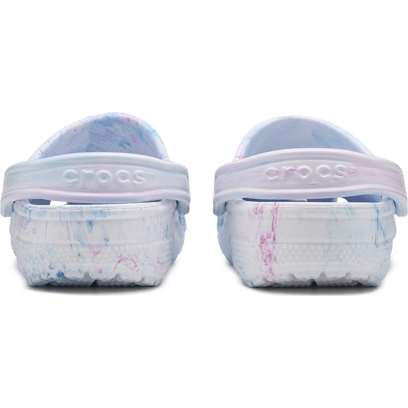 Crocs Classic Watercolor Marbled Clog in Watercolour Blue-4