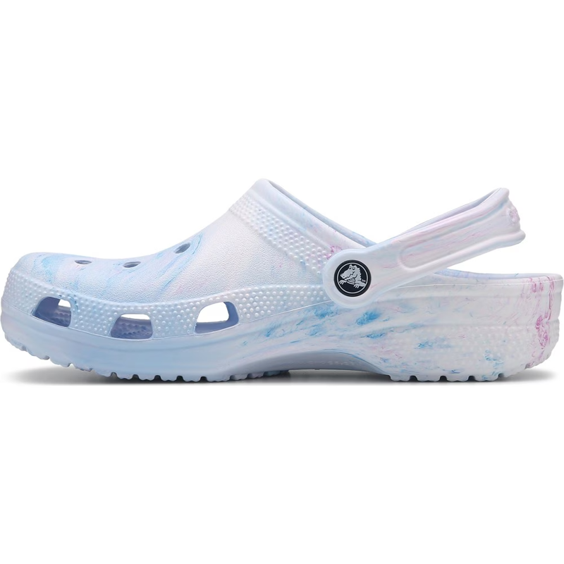 Crocs Classic Watercolor Marbled Clog in Watercolour Blue-1