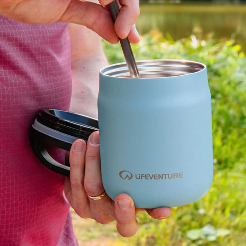 Lifeventure Food Flask 600ml in Ice Blue-5