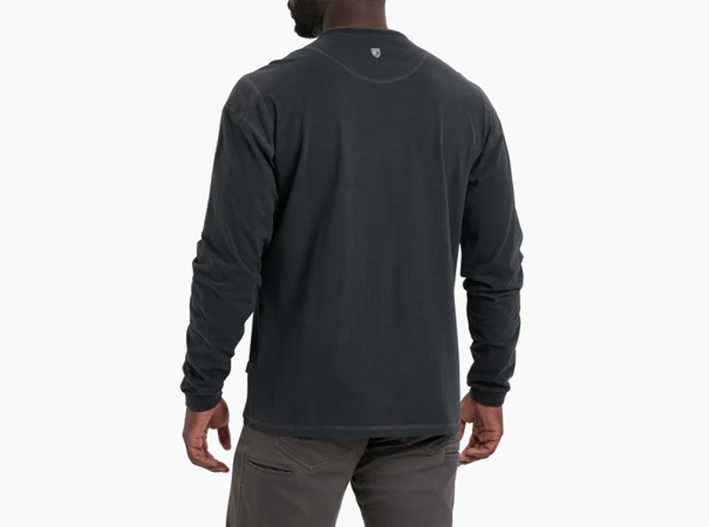 Kuhl Kommando Crew Long sleeved T-shirt Mens in Onyx-1