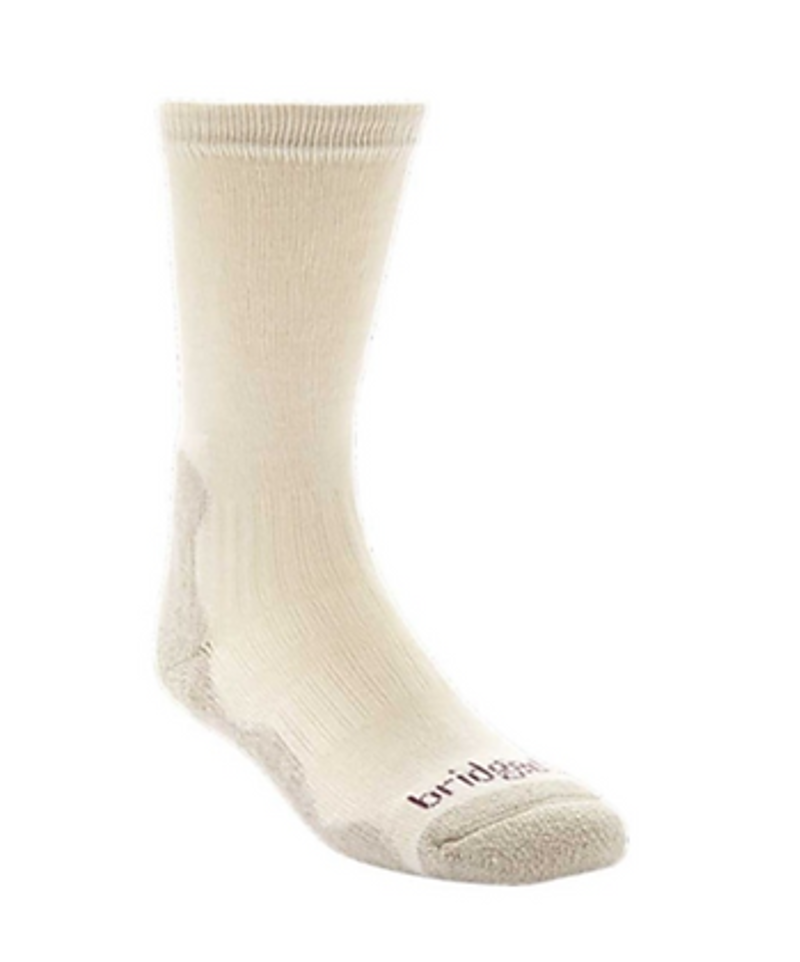 Bridgedale Bamboo Crew Socks Womens in Natural/Stone
