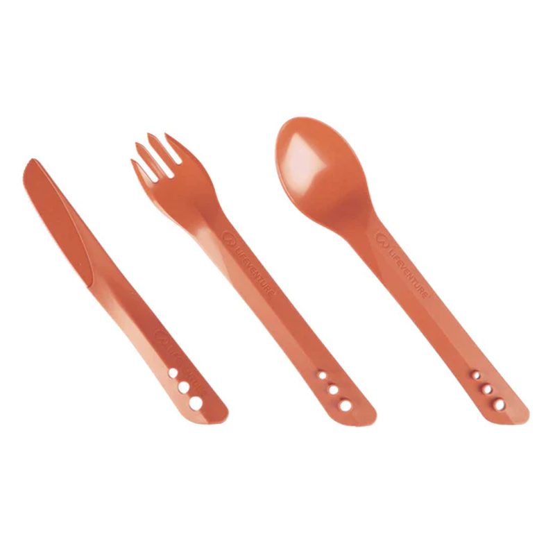 Lifventure Ellipse Cutlery Set in Rust-2
