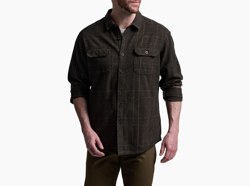 Kuhl Deviatr Shirt-Jac Mens in Dark Roast
