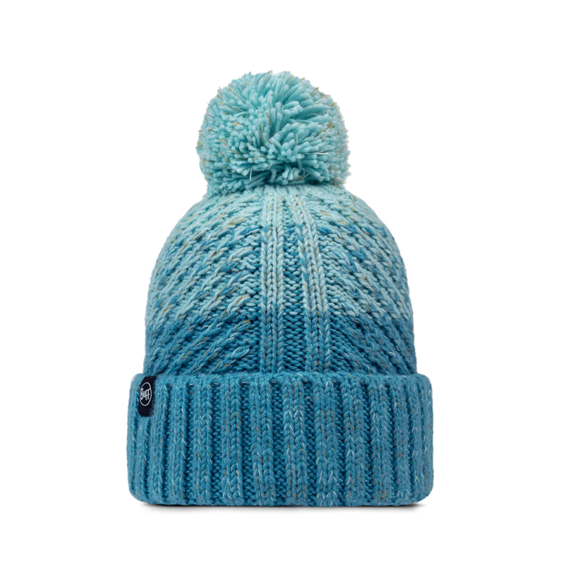 Buff Akna Knitted and Fleece Band Beanie in Tourmaline 