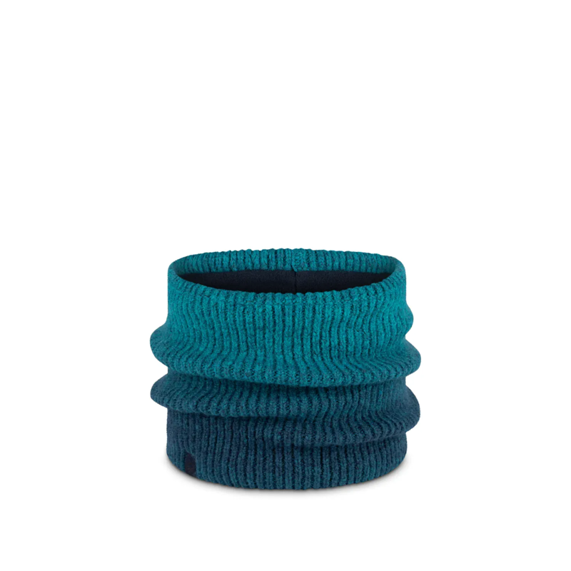 Buff Marin Knitted and Fleece Neck Warmer in Blue Ink