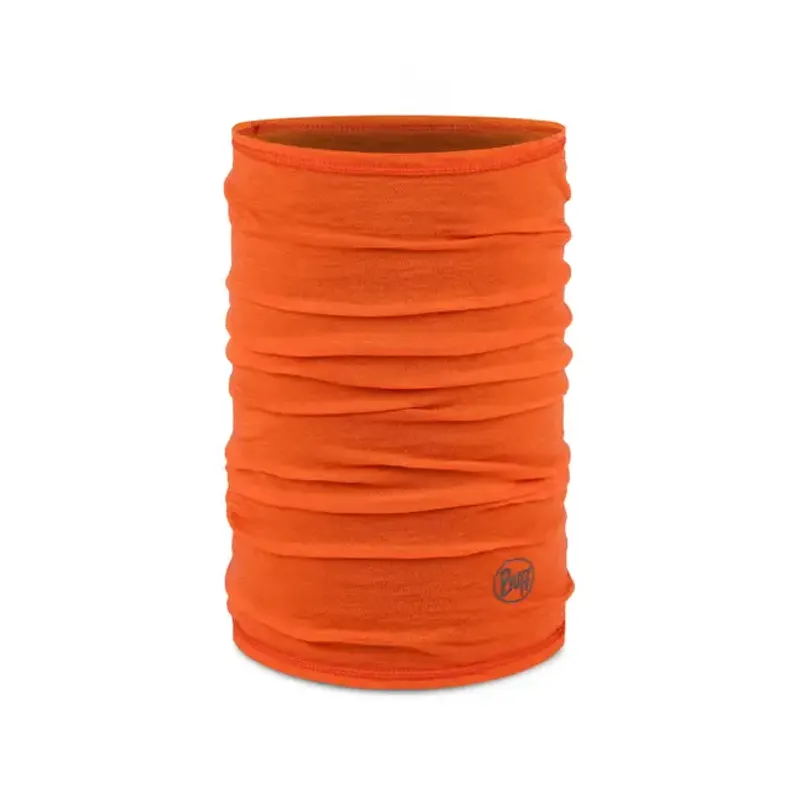 Buff Lightweight Merino Neck Tube in Solid Poppy Red