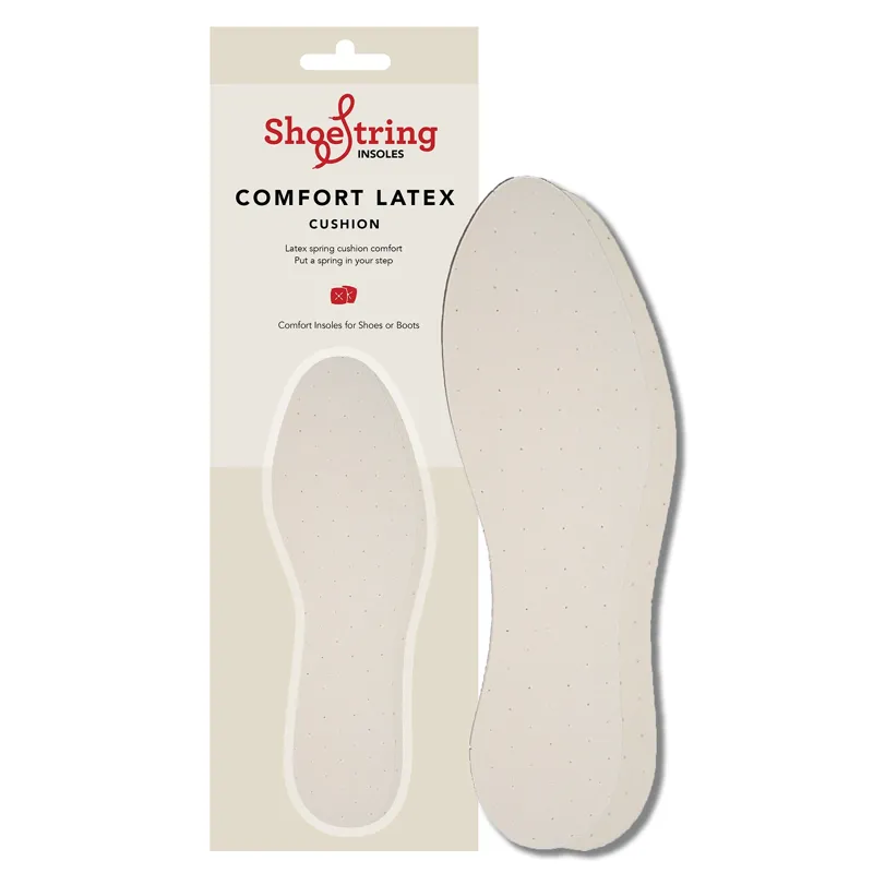 Shoe String Comfort Latex Cushion Insoles