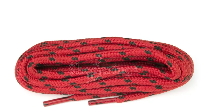 Shoe string laces 150cm in Red/Black