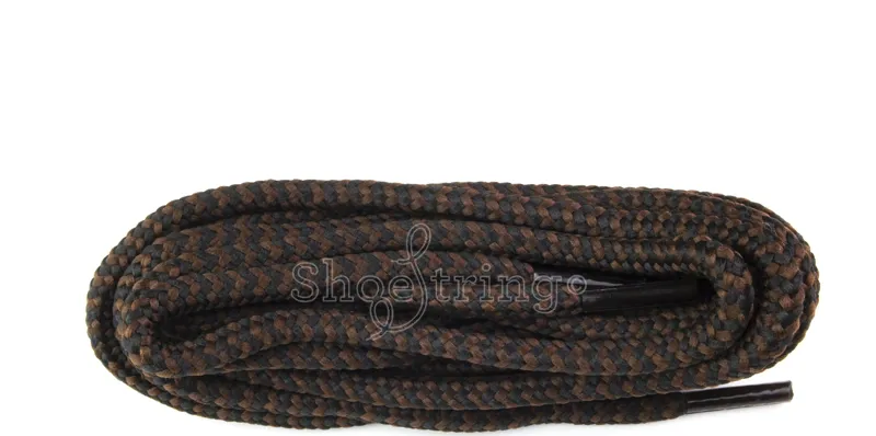 Shoe String laces 150cm in Brown/Black Dog Tooth
