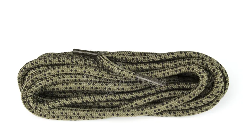 Shoe String laces 150cm in Khak/Black Mini fleck
