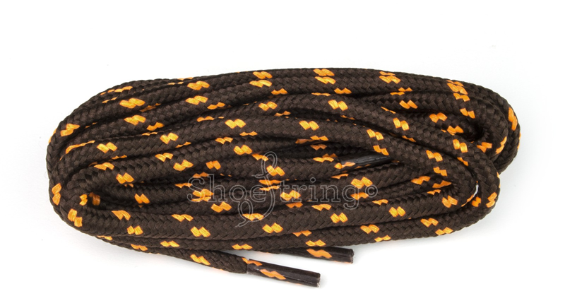 Shoe String 150cm Shoe Laces in Brown/Orange