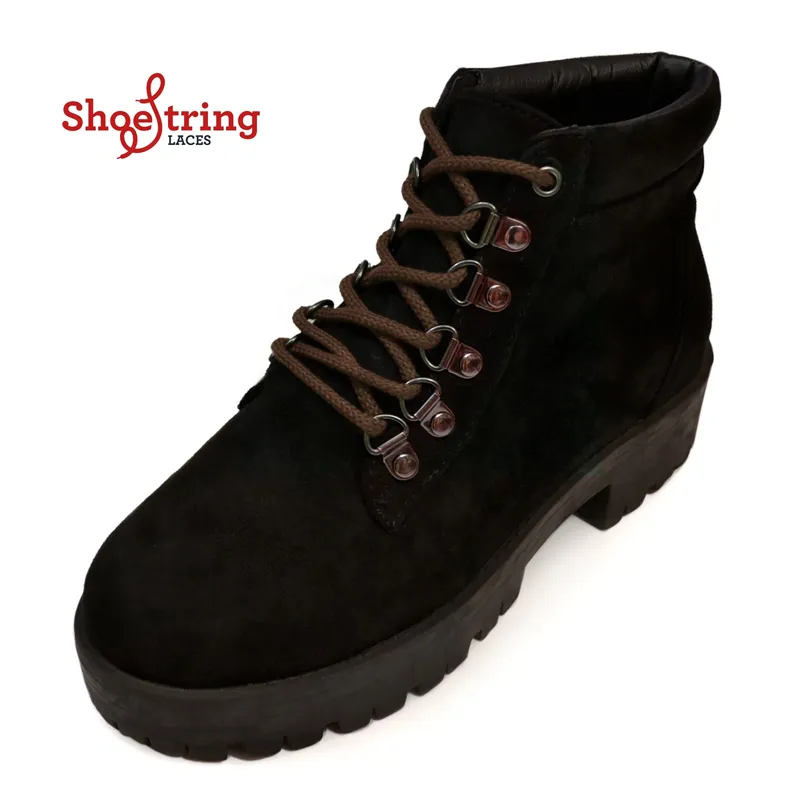 Shoe String Round Cord Laces 75cm in Brown